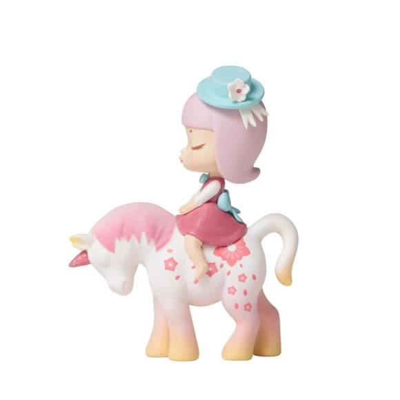 Other - Moonlight Sakura Nocturnal Unicorn Mini Figure Opened Mystery Box Cherry Blossom